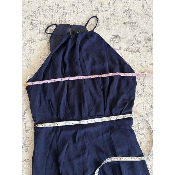 Lulus Dreamy Date Night Navy Blue Sleeveless Midi Dress Size Large Wedding Guest - Picture 6 of 10